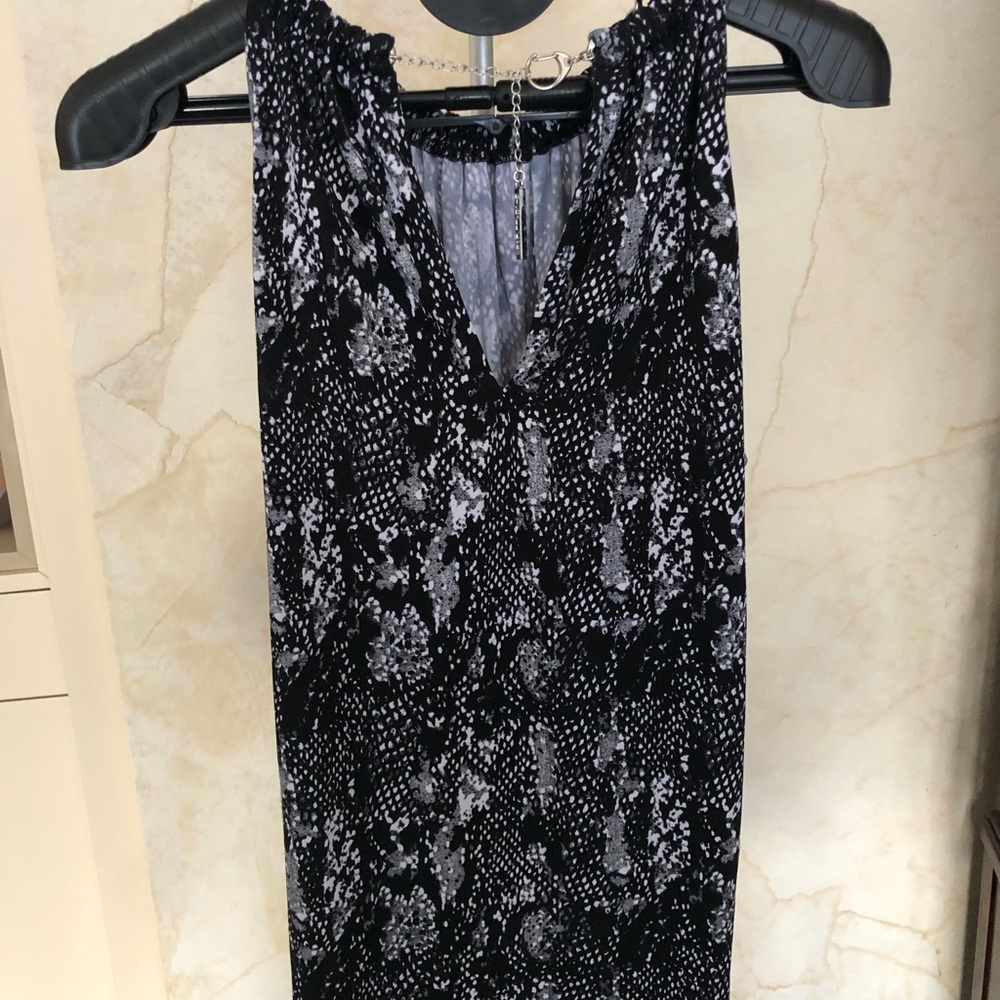 Michael By Michael Kors Python Chain Halter Top - image 2